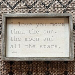 Decorative Wooden Sign with Inspirational Quote